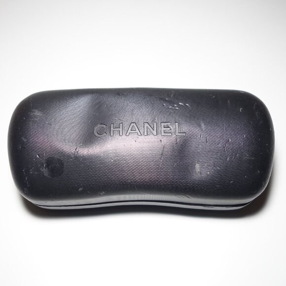 Vtg Chanel Blue Gradient Rimless Lens w/ Silver Metal & CC Logo Arm Sunglasses - Picture 15 of 16